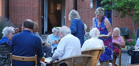 Summer garden party at the almshouses
